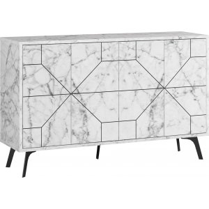 Dune skjenk 123 cm - Carrara marmor