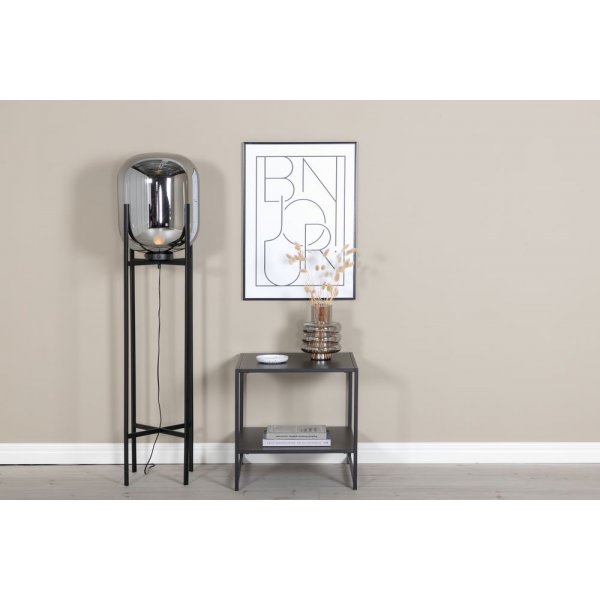 Marbystrand gulvlampe - Svart/glass