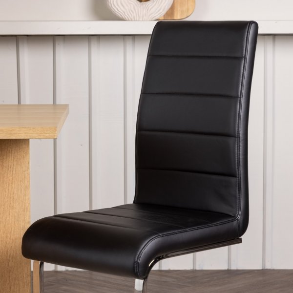 Tempo spisestol - Sort PU Tempo spisestol - Sort PU