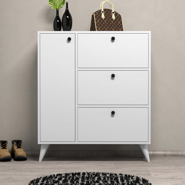 Bella skoskap - Hvit Bella skoskap - Hvit