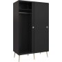 Softline garderobe - Sort