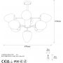 Basar taklampe 10316 - Sort/hvit