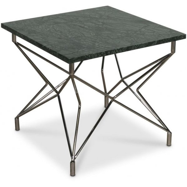 Cliff sofabord 55 x 55 cm - Grnn/krom
