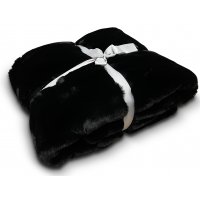 Softy Plaid 130x170 cm - Svart / Hvit