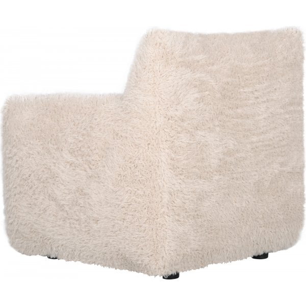 Fluffy beige lenestol Fluffy beige lenestol