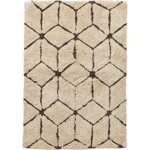 Petrus baderomsteppe 60x90 cm - Beige/mrk brun