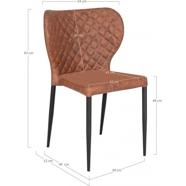 Metz spisegruppe - Natur/brun Metz spisegruppe - Natur/brun