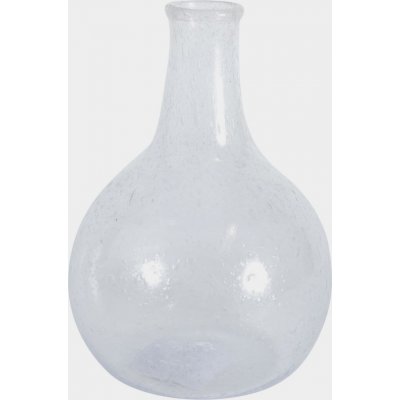 Volta vase rund kolbe kort 15 cm - Klart glass