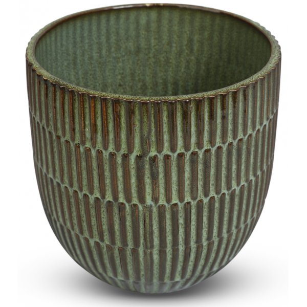 Krukke Dreie H14,5 cm - Grnn