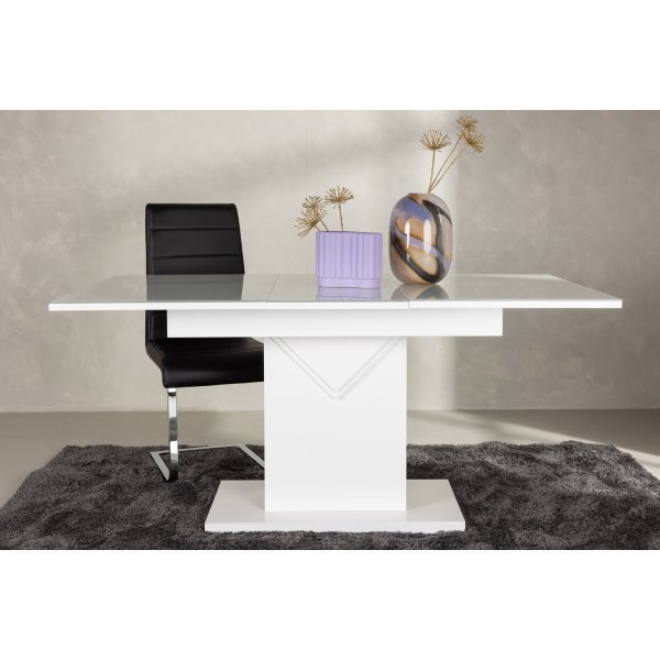 Pluto spisebord 120-160 x 90 cm - Hvit Pluto spisebord 120-160 x 90 cm - Hvit