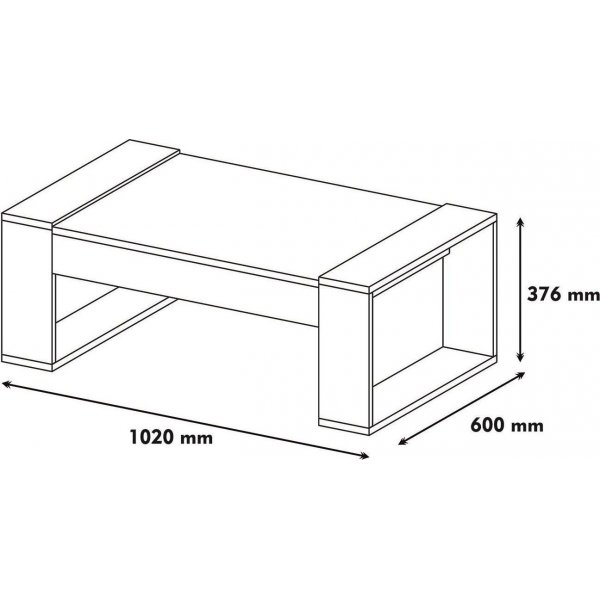 Venus salongbord - Valnøtt/hvit Venus salongbord - Valnøtt/hvit