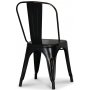 Platestol industry - Brstet svart/messing