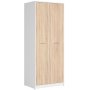 Norbo garderobe - Hvit/eik