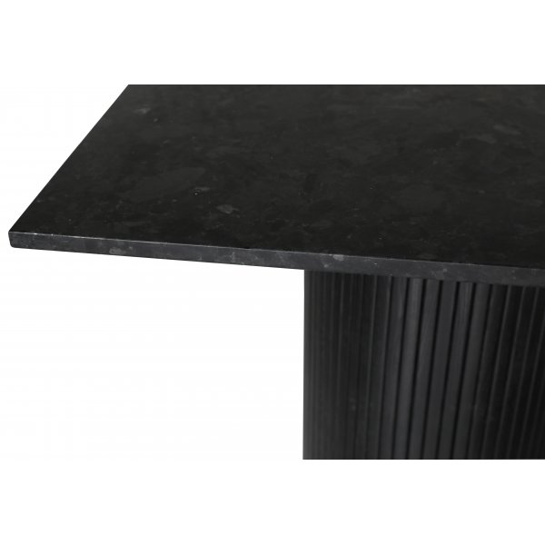 Decibel rundt spisebord 90x90 cm - Svart / Svart Donau granitt