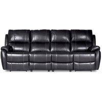 Enjoy Chicago recliner sofa - 4-seter (el) i svart kunstskinn