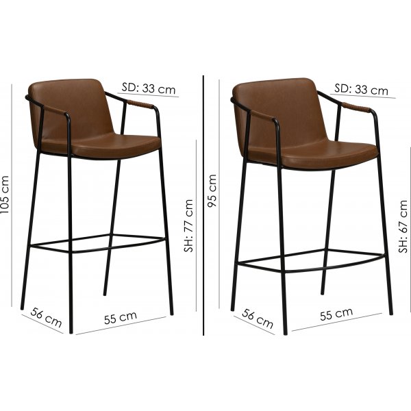 Boto barkrakk - Lysebrun PU