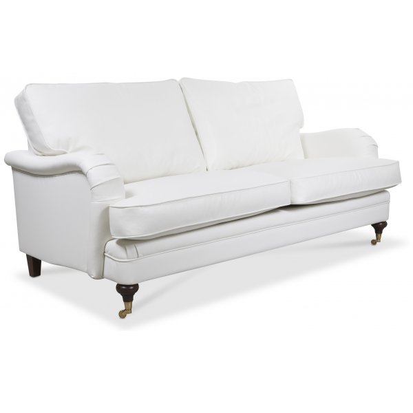 Howard London Premium 3-seters rett sofamodell - Hvit PU Howard London Premium 3-seters rett sofamodell - Hvit PU