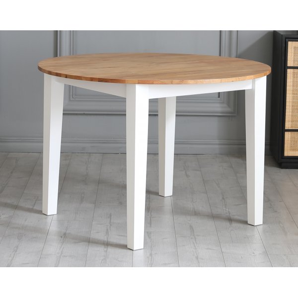 Spisebord Ø110 cm + 4.00 x Stolpute Spisebord Ø110 cm + 4.00 x Stolpute