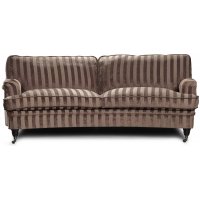 Howard Sir William buet sofa (Dun) - Mobus Chocolate Stripe Howard Sir William buet sofa (Dun) - Mobus Chocolate Stripe