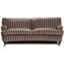 Howard Sir William buet sofa (Dun) - Mobus Chocolate Stripe