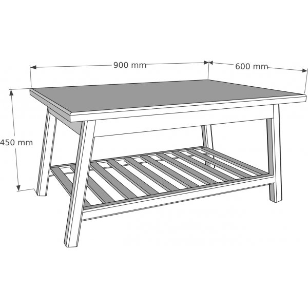 Pia salongbord - Eik