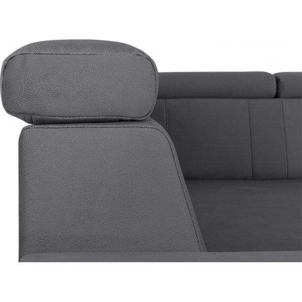 Lone hjrnesovesofa med pen ende hyre - Gr