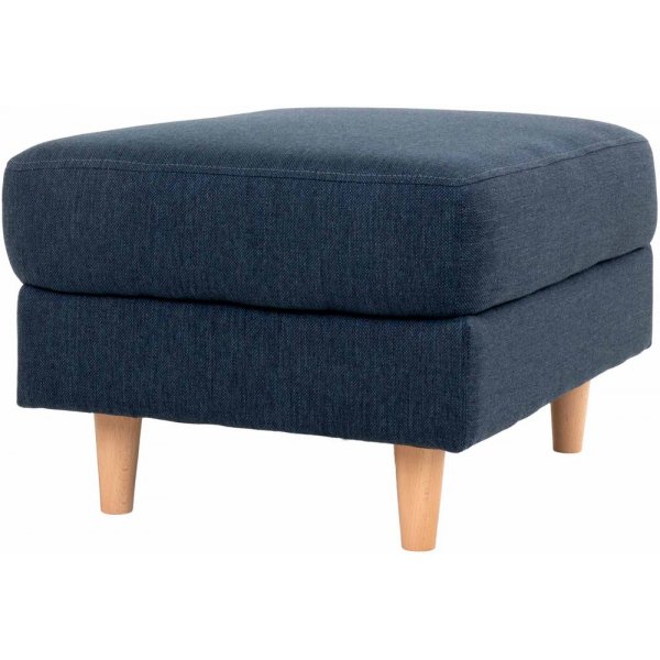 Bologna sittepuff - Mørk blå/bøk Bologna sittepuff - Mørk blå/bøk