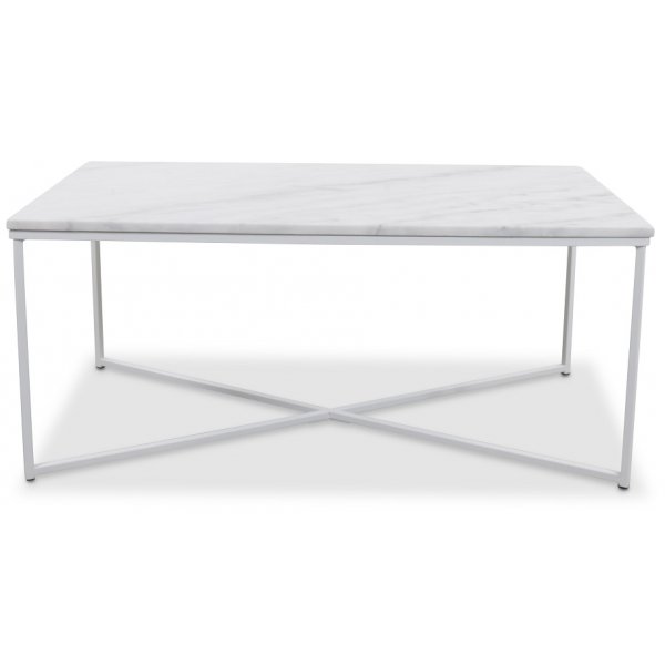 Maryland sofabord 110 - Hvit marmor Maryland sofabord 110 - Hvit marmor