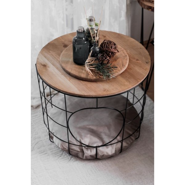 Cat sofabordsett - Furu/svart Cat sofabordsett - Furu/svart