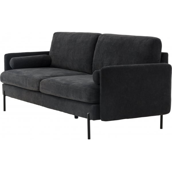 Antibes 2-seters sofa - Sort/Mørkegrå Antibes 2-seters sofa - Sort/Mørkegrå