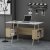 Iommi skrivebord 120x60 cm - Hvit/eik