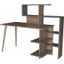 Uzay skrivebord 141,8x60 cm - Antrasitt/valntt
