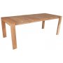 Utegruppe: 8 stoler og teakbord 210 x 90 cm