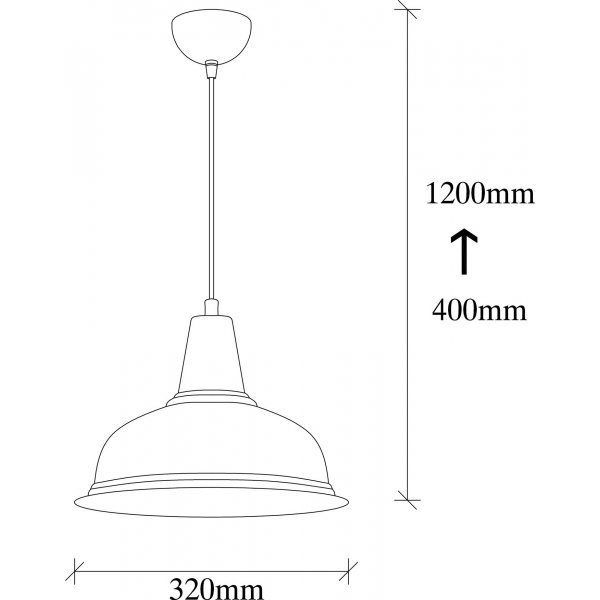 Berkeley taklampe 219-S - Gull