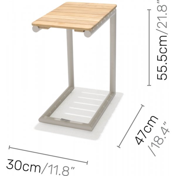 Portals salonggruppe 3 - Hvit/teak