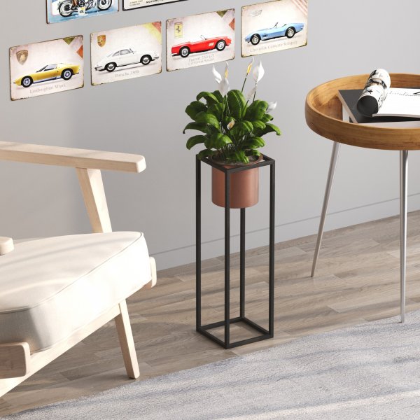 Platon 23 potte - Sort/kobber Platon 23 potte - Sort/kobber