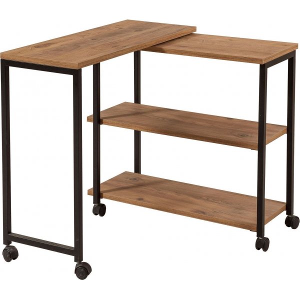 Melin sidebord - Furu/svart