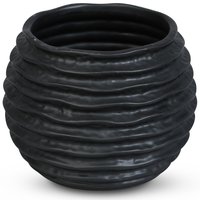 Krukke Bølger H18,5 cm - Svart Krukke Bølger H18,5 cm - Svart