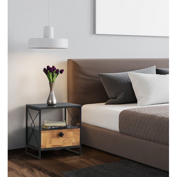 Alt nattbord - Antrasitt