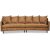 Gotland 4-seter buet sofa 301 cm - Cognac kolr