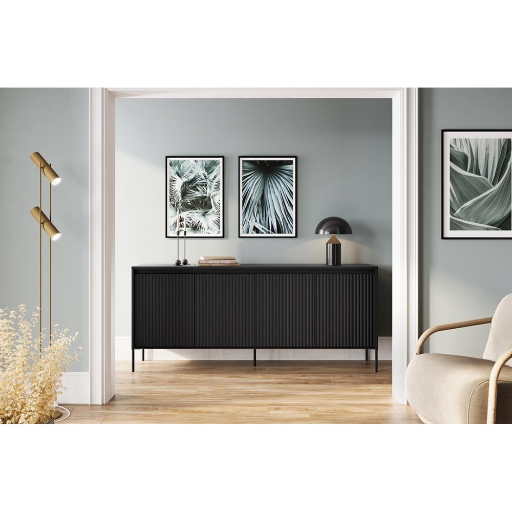 Trend skjenk B193 cm - Sort - Sidebord
