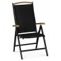 Ekens stillingsstol - Svart aluminium / Polywood