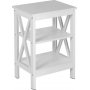 Klassisk sidebord Hvit - 50 x 30 cm