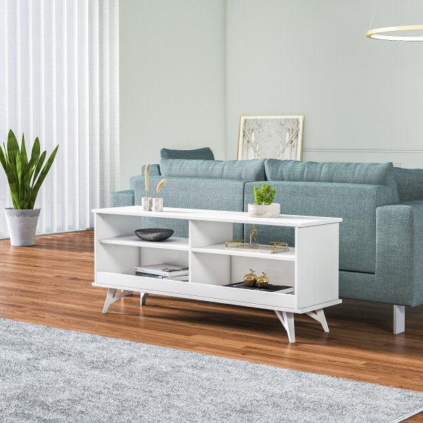 Parker mediebenk - Hvit Parker mediebenk - Hvit