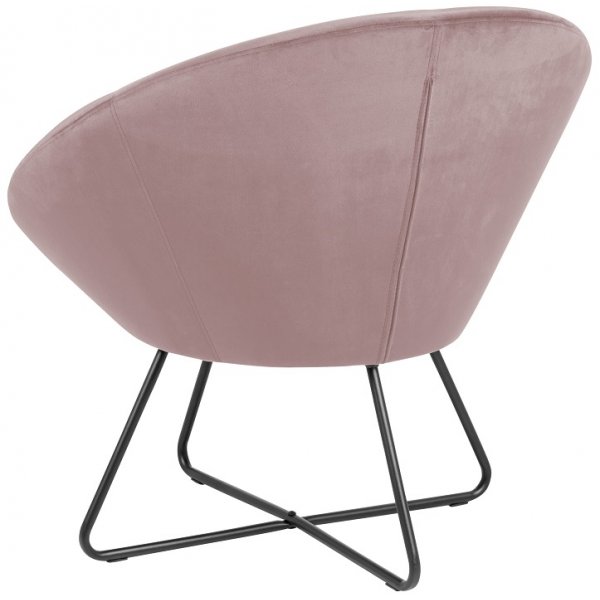 Njord lenestol - Rosa velour Njord lenestol - Rosa velour