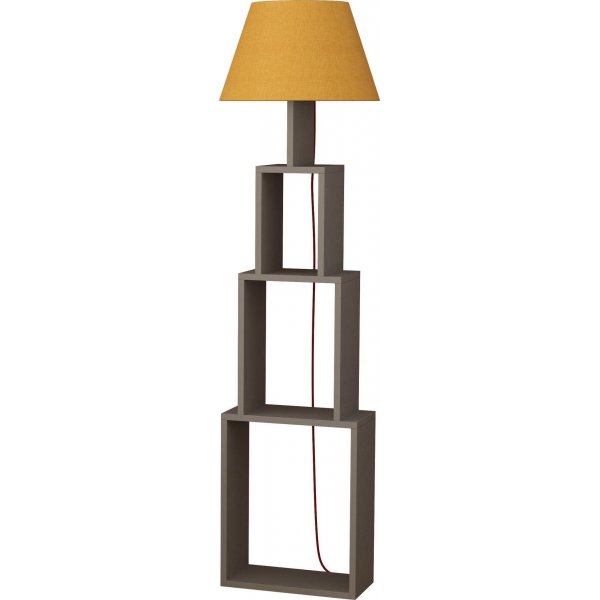 Tower gulvlampe - Lys mokka/gul Tower gulvlampe - Lys mokka/gul