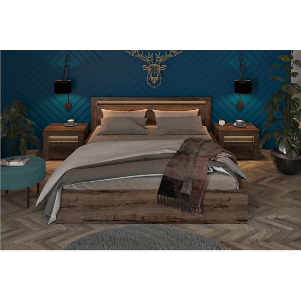 Baylar nattbord - Mørk eik Baylar nattbord - Mørk eik