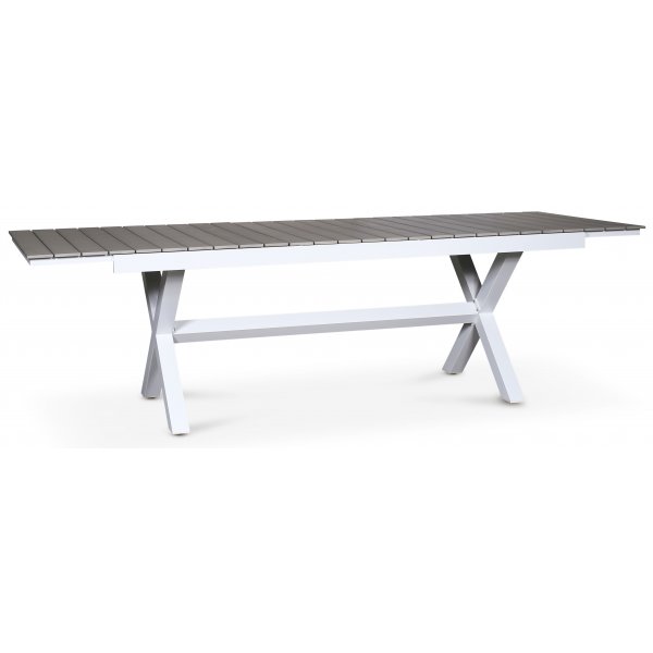 Bologna spisebord 200-240 cm - Hvit / Gr (Aintwood)