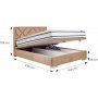 Magisk sengeramme 160x200 cm - Beige