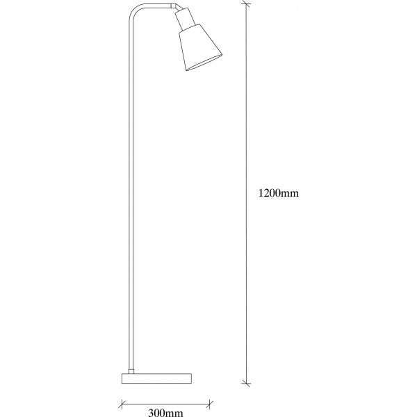 Emek gulvlampe - Svart/vintage Emek gulvlampe - Svart/vintage